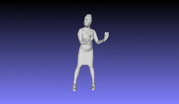 printle femme 002 3d modelle download realität wolke 3d print model - Mito3D