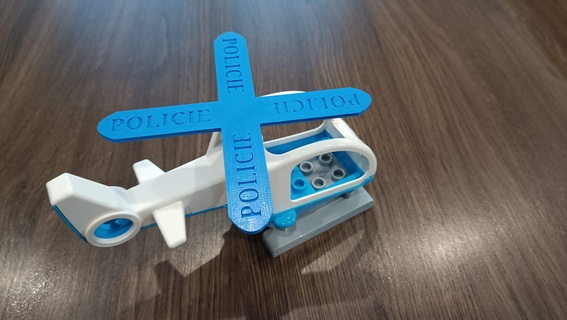 propeller lego duplo vrtule Toy Bricks 3d print model - Mito3D