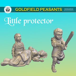 protector goldfield peasants Toys & Games 3d print model - Mito3D