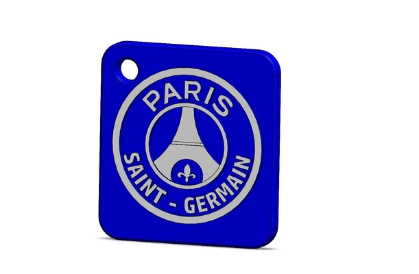 psg paris saint germain chaveiro 3d modelos baixar crialidade nuvem 3d print model - Mito3D