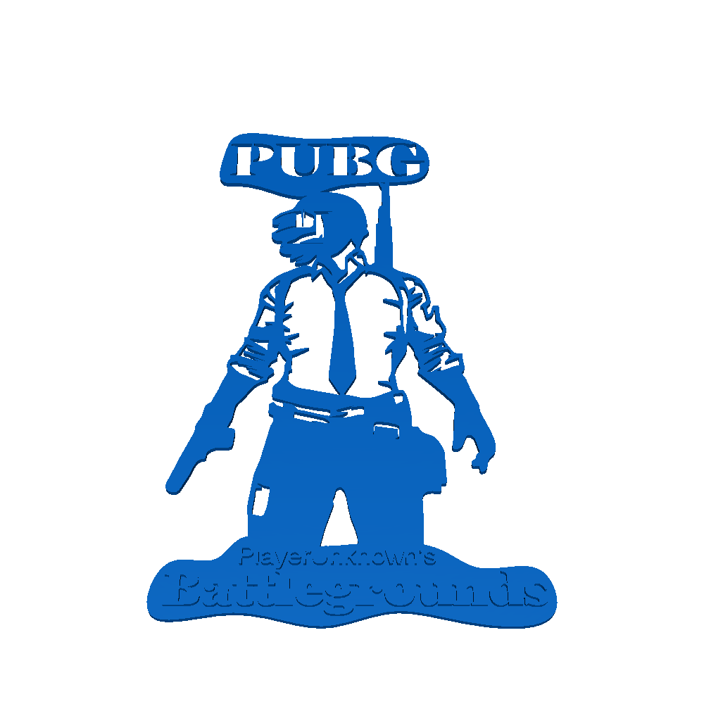 pubg Zeichen 3D print model - Mito3D