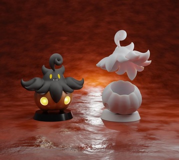 pumpkaboo boîte 3d imprimable Halloween Pokémon 3d print model - Mito3D