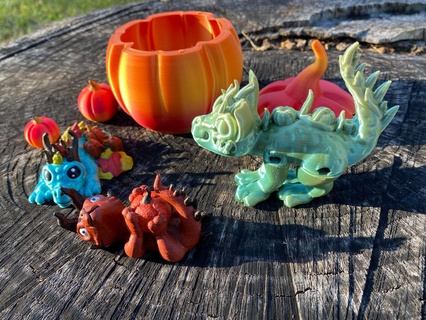 abóbora dragões santificado animais 3d print model - Mito3D