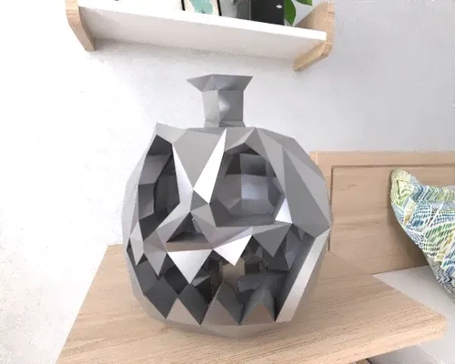 kürbis halloween lowpoly poly 3d modelle download realität wolke 3d print model - Mito3D