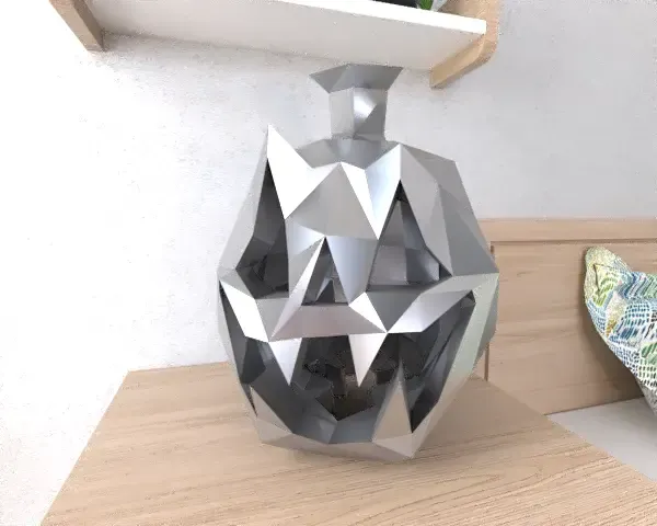 kürbis halloween lowpoly poly 3d modelle download realität wolke 3D print model - Mito3D