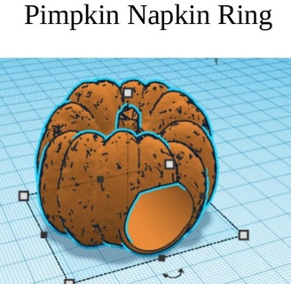 pumpkin napkin rings Home Decor 3d print model - Mito3D
