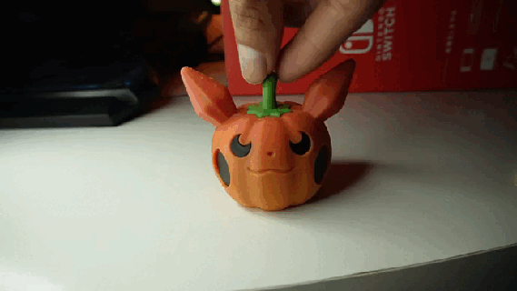 pumpkin pikachu's face 3d models download creality cloud Others 3d print model - Mito3D