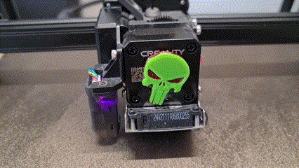 punisher skull sprite extruder ender s1 cr10 smart pro m4 Printer Parts & Accessories 3d print model - Mito3D
