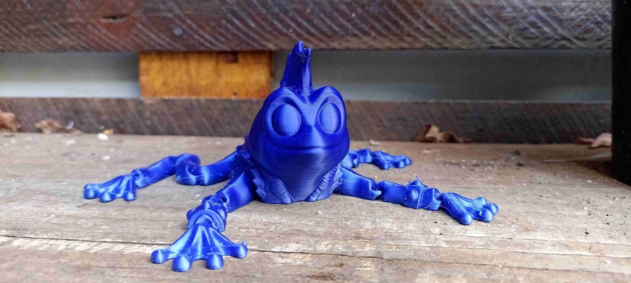 punk kurbağa esnek 3d modeller indir creality bulut 3d print model - Mito3D