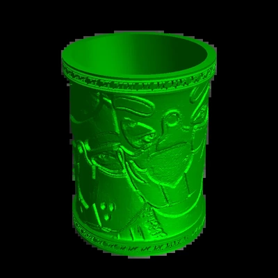 hündchen tasse 3d modelle download realität wolke 3d print model - Mito3D