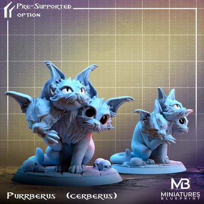 purberus cerberus grego deuses 3d modelos baixar crialidade nuvem 3d print model - Mito3D