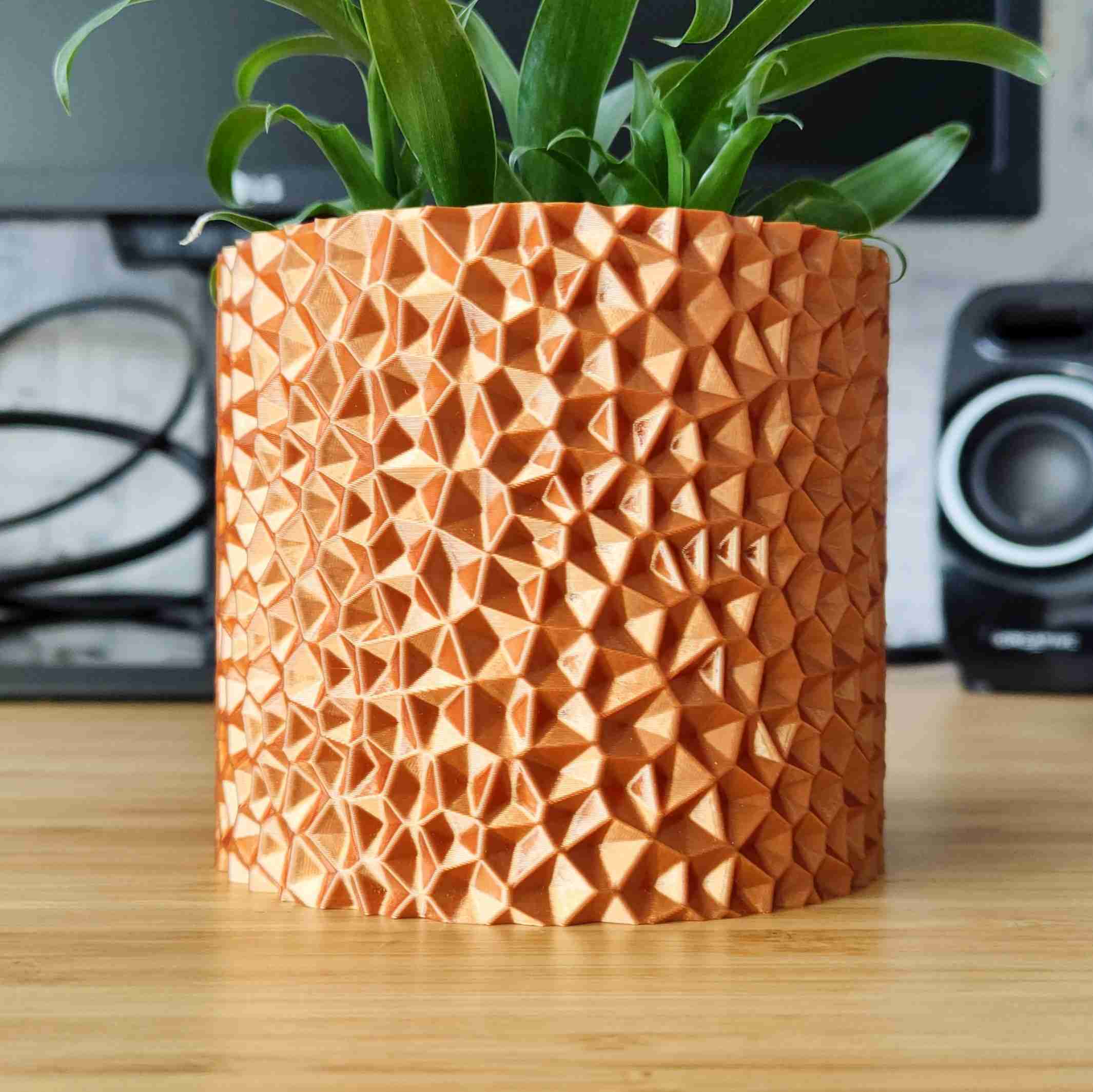 pirita Voronoi Panela plantador vaso modo Projeto 3d modelos baixar crialidade nuvem casa decoração 3D print model - Mito3D