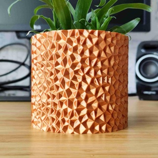pyrite voronoi pot planteur vase mode conception 3d modèles Télécharger créalité nuage Accueil maison décor 3d print model - Mito3D