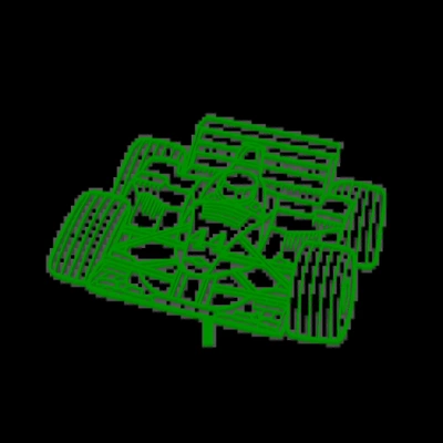 quadro 2d f1 hamilton voiture 3d modèles télécharger créalité nuage 3d print model - Mito3D