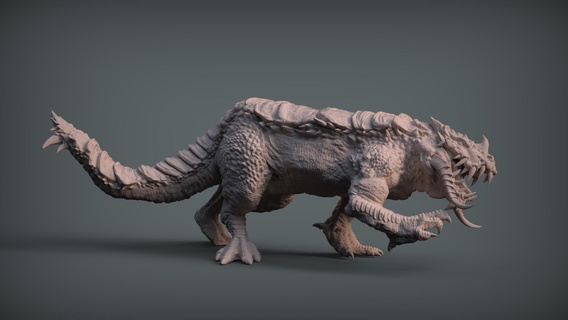 quadrupède dinosaure animaux 3d print model - Mito3D