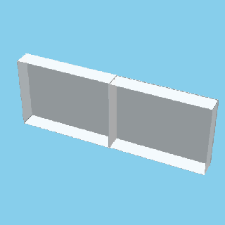 Viertel Block schält Box v1 3d print model - Mito3D