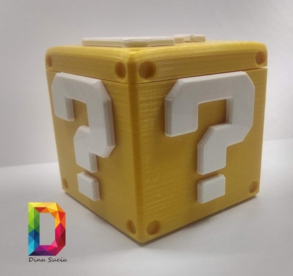 question boîte super mario 3d modèles télécharger créalité nuage 3d print model - Mito3D