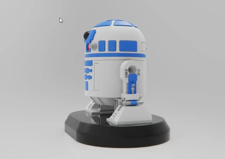 r2d2 3d modelos descargar crealidad nube 3D print model - Mito3D