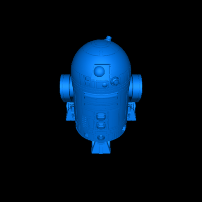 r2d2 3d modelle download realität wolke 3d print model - Mito3D