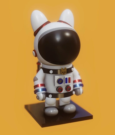 rabbit astronauts 3d models download creality cloud 3d print model - Mito3D