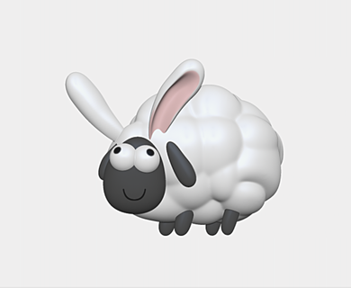 Hase Schaf Tiere 3d print model - Mito3D