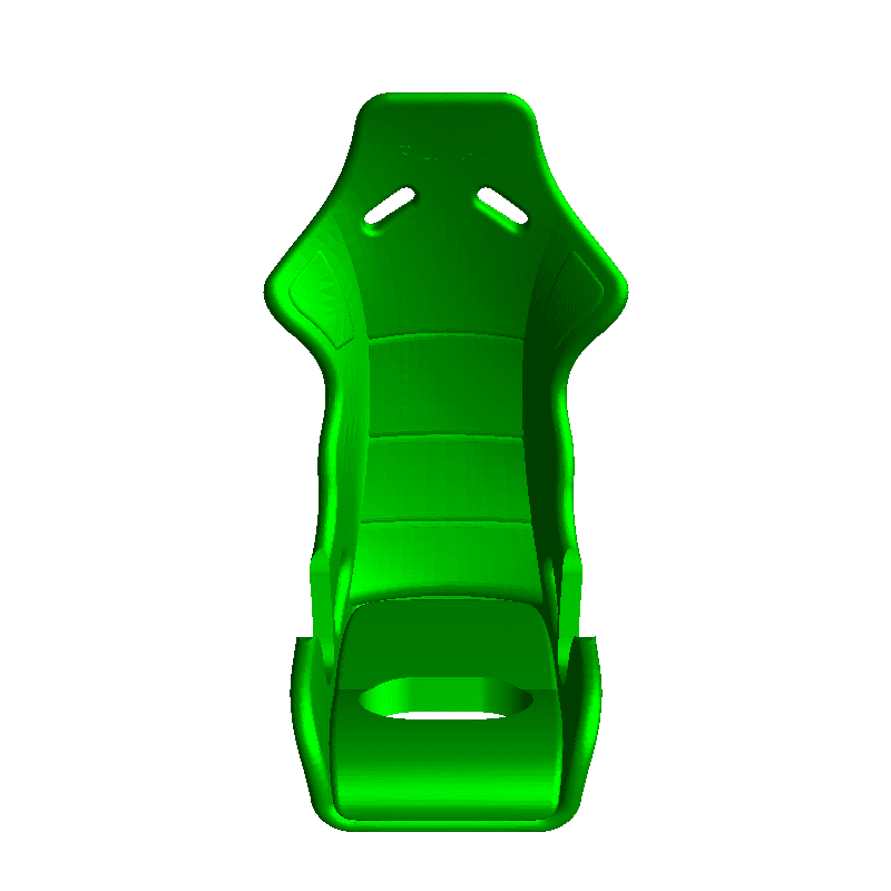 Rennen Sitz Fahrzeug Teile 3D print model - Mito3D