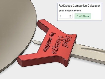 rad radius gauge Machinery & Equipment 3d print model - Mito3D
