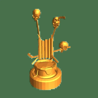 raiders thron tnt gubbins 3d modelle download realität wolke 3d print model - Mito3D