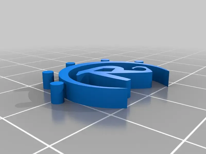 rempart logo sommet 3d modèles télécharger créalité nuage 3D print model - Mito3D