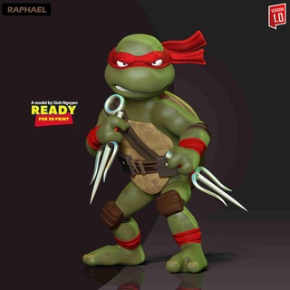 Raphael adolescent mutant ninja tortues 3d modèles Télécharger créalité nuage fictif personnages 3d print model - Mito3D