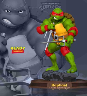 Raffaello adolescente mutante ninja tartarughe immaginario personaggi 3d print model - Mito3D