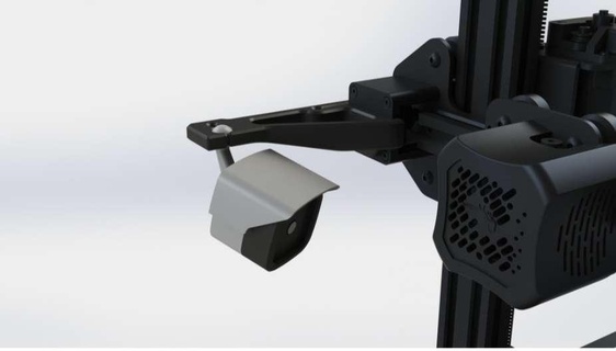 Himbeere pi Kamera v2 montieren Ender 3 3d Modelle download Realität Wolke 3d print model - Mito3D