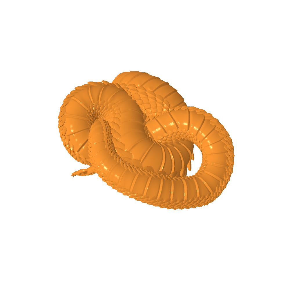 çıngıraklı yılan hayvanlar 3D print model - Mito3D