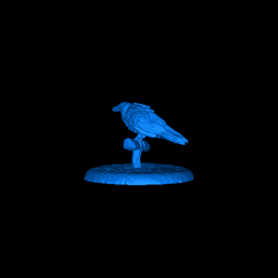 raven 3d modelos baixar crialidade nuvem 3d print model - Mito3D