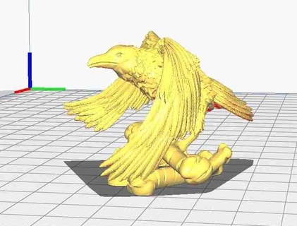 raven omen Characters 3d print model - Mito3D
