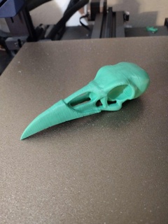 corvo cranio pezzo 3d modelli scarica creality nube volare animali 3d print model - Mito3D