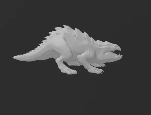 voraz basilisco dnd monstruo 3d modelos descargar crealidad nube 3d print model - Mito3D