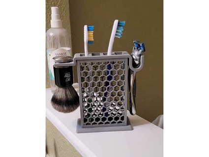 razor toothbrush stand Workshop & Tools 3d print model - Mito3D