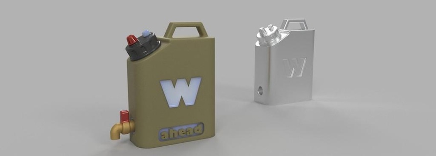 rc l'eau réservoir type 2 3d print model - Mito3D