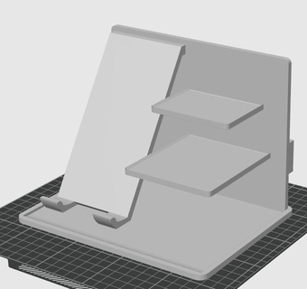 rcd phone stand - desktop accessories DIY 3d print model - Mito3D