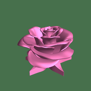 real Rosa 3d modelos descargar crealidad nube flores 3d print model - Mito3D
