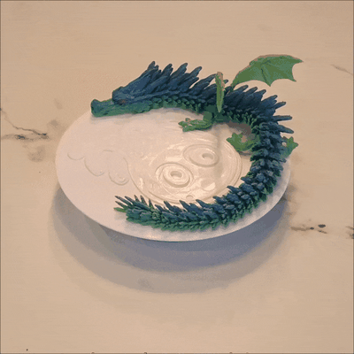 réaliste ailé articulé dragon 3d modèles télécharger créalité nuage mythes 3d print model - Mito3D