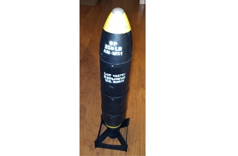 arrière éjecter bombe fusée mk ii 3d print model - Mito3D