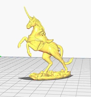 rearing unicorn Characters 3d print model - Mito3D