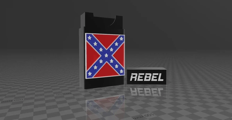 rebel cigarette case 3d models download creality cloud 3d print model - Mito3D