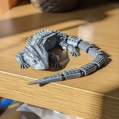 kırmızı gözlü timsah skink 3d modeller indir creality bulut 3d print model - Mito3D