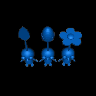 rot pikmin 3d modelle download realität wolke 3d print model - Mito3D