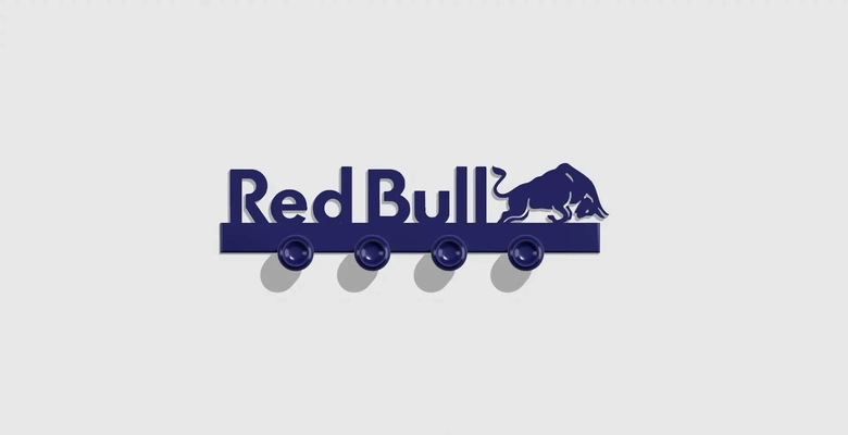 redbull porte clés f1 3d modèles télécharger créalité nuage 3d print model - Mito3D