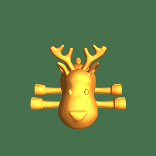 reindeer Mammal 3d print model - Mito3D