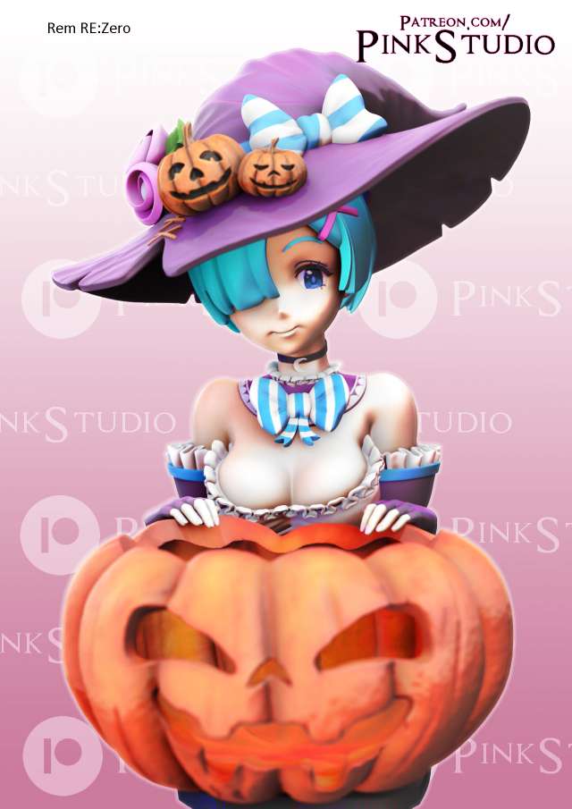 rem rezero free 3d print model models download creality cloud Characters 3D print model - Mito3D